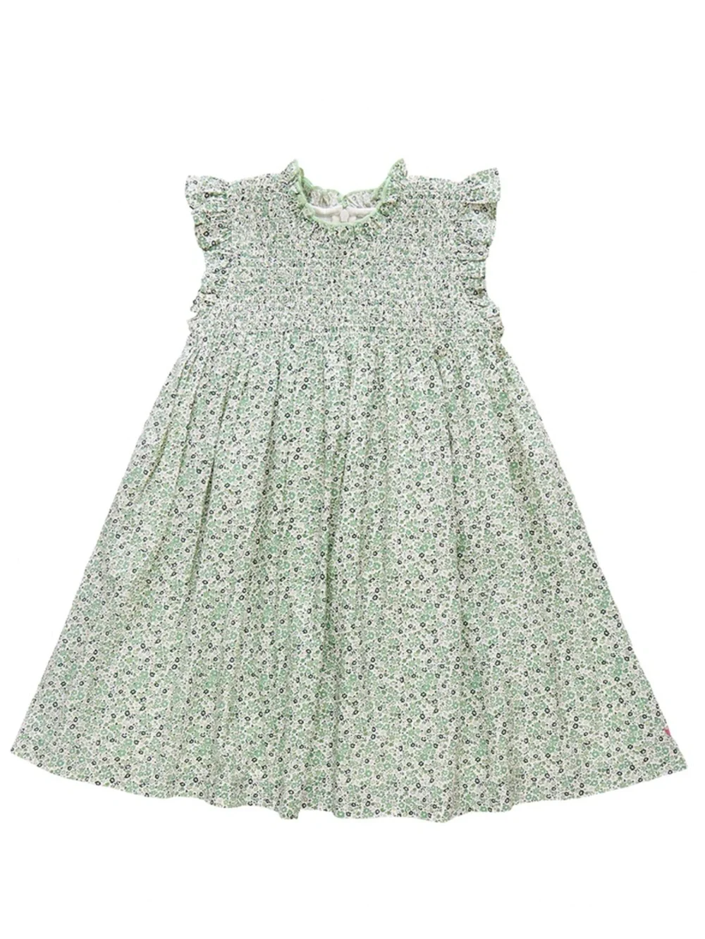 Pink Chicken girls stevie dress - green mini ditsy Size 8